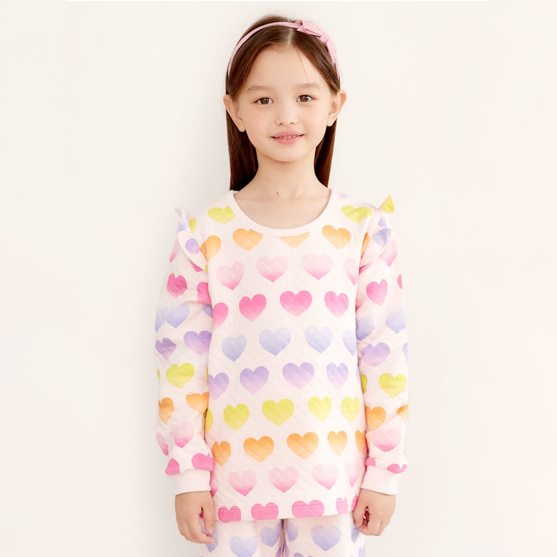 Bộ đồ dài chần bông 3 lớp cho bé gái U1171