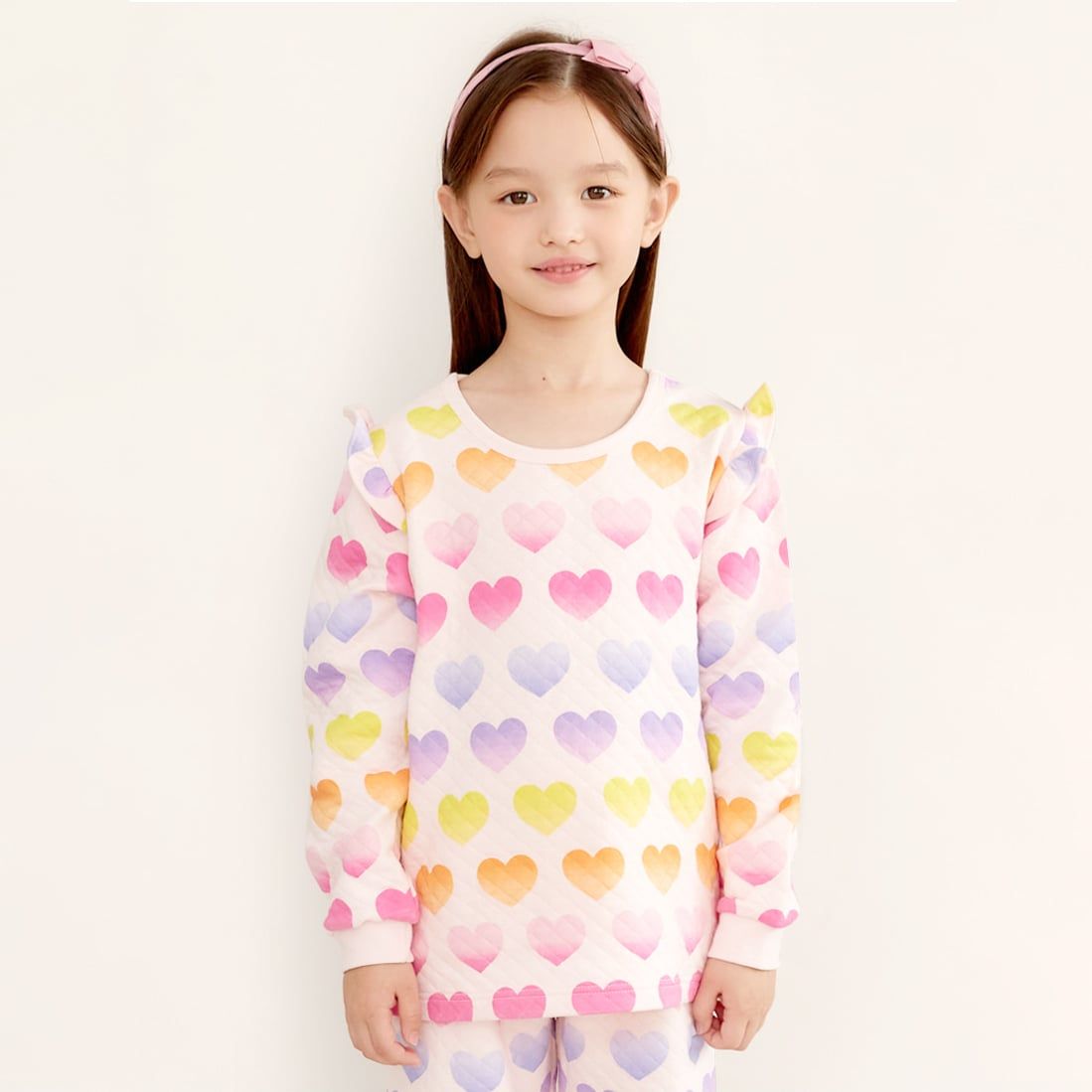 Bộ đồ dài chần bông 3 lớp cho bé gái U1171