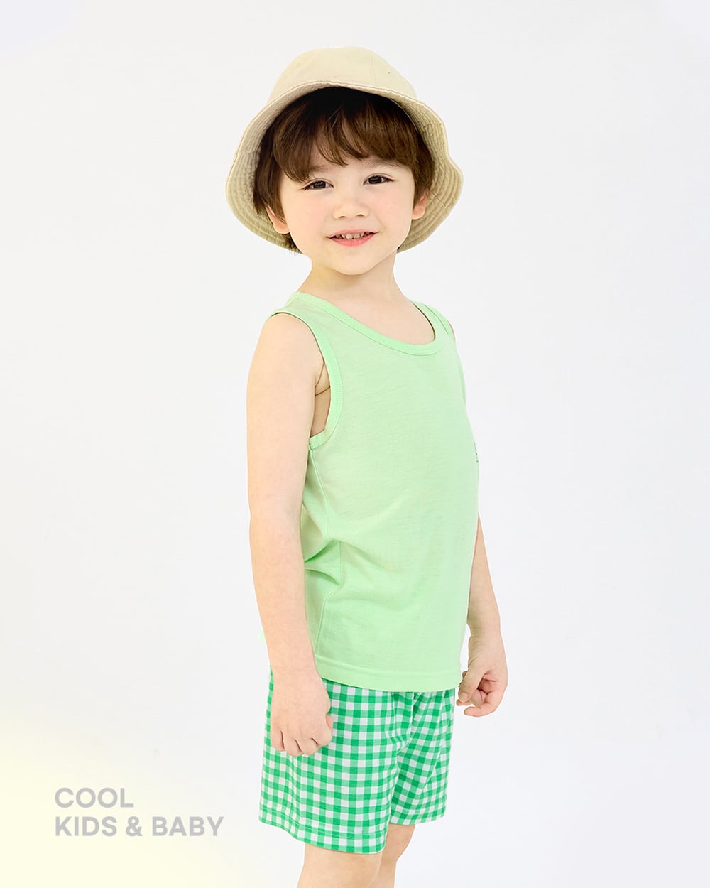 Bộ đồ ba lỗ Cool Feel mịn mỏng mát bé trai và bé gái U4106