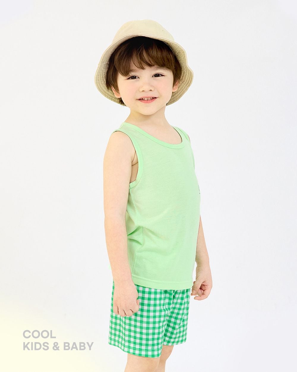 Bộ đồ ba lỗ Cool Feel mịn mỏng mát bé trai và bé gái U4106