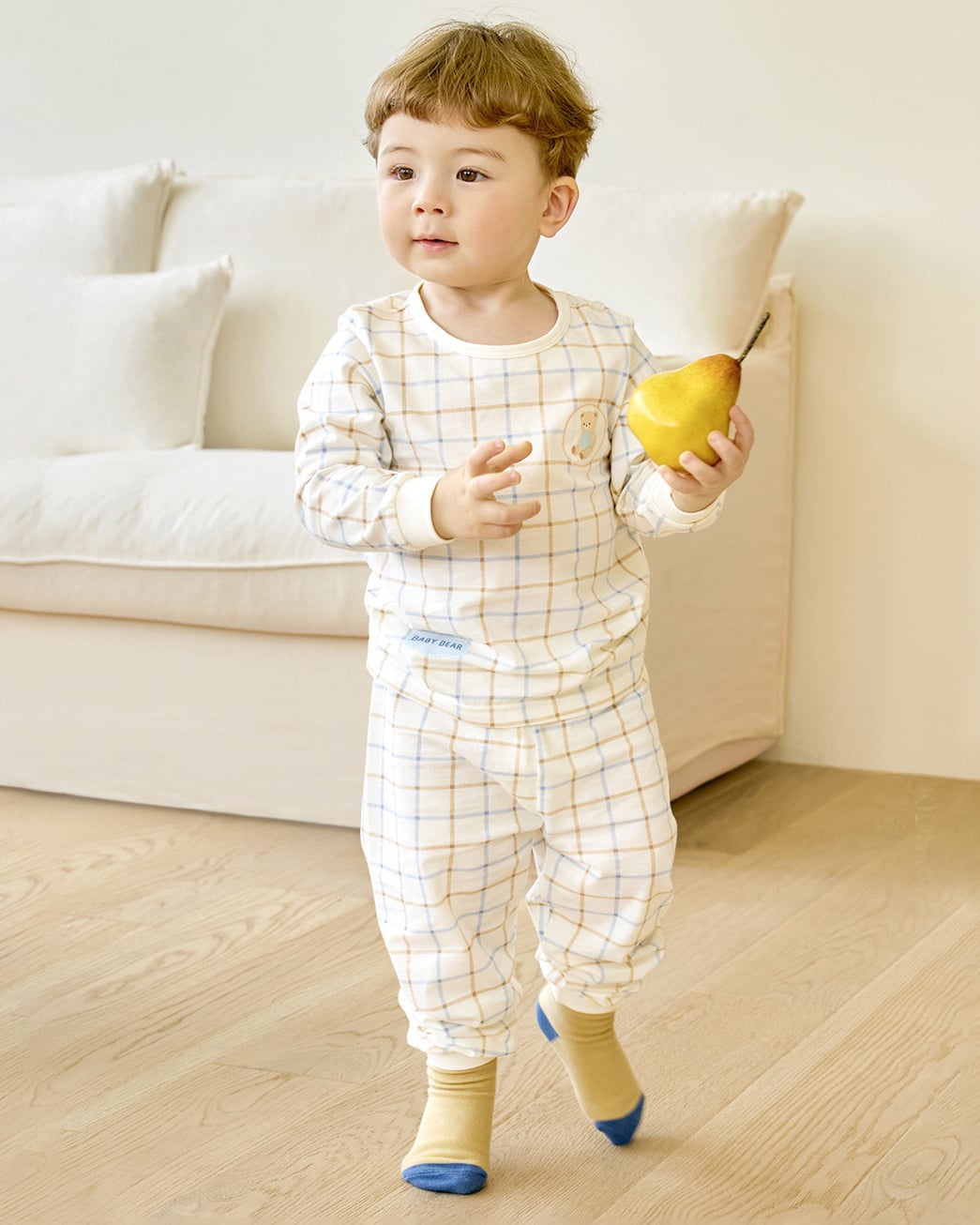 Bộ đồ dài dáng rộng cotton mịn bé trai U1253