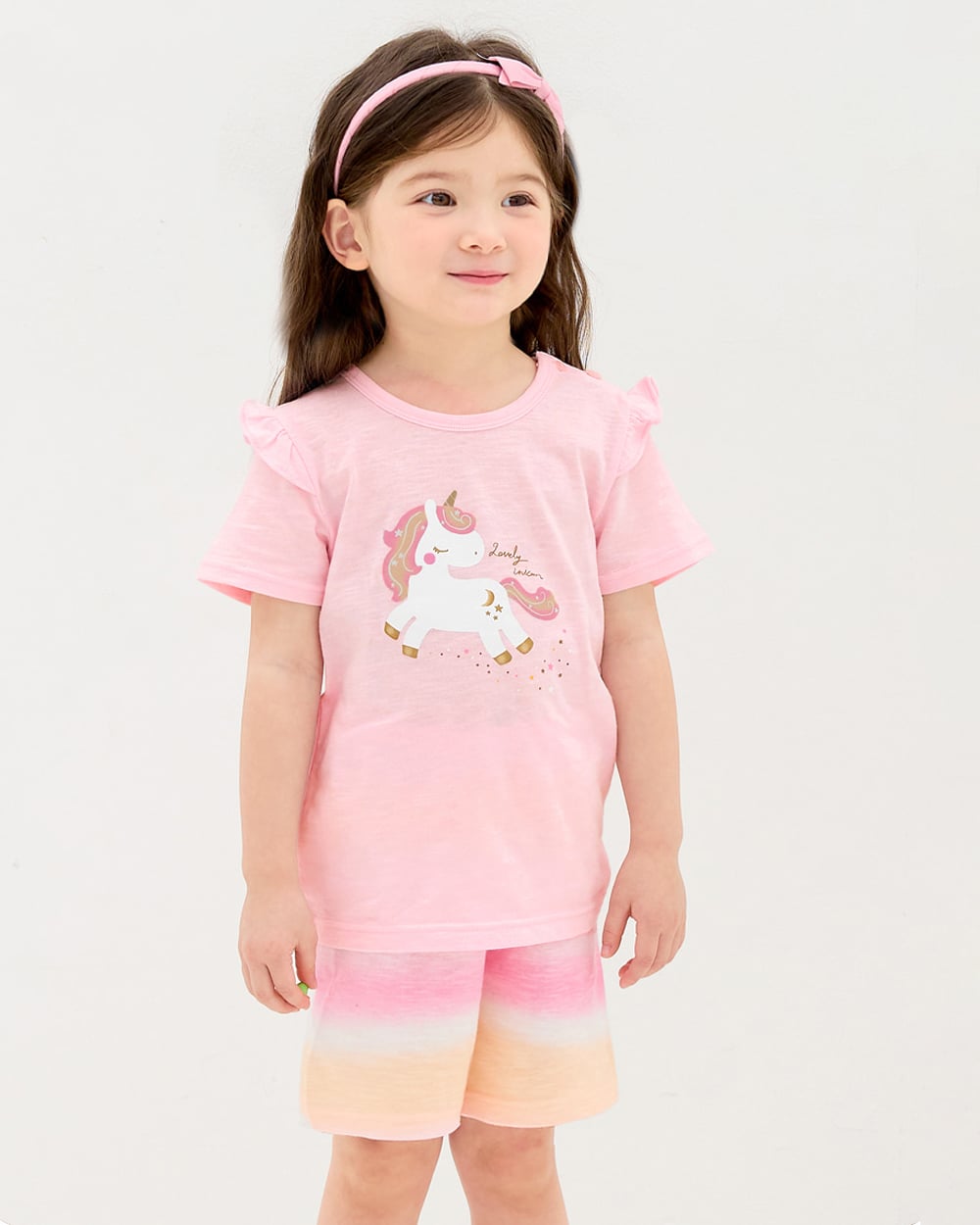 Bộ đồ ngắn cotton mịn bé gái U3199
