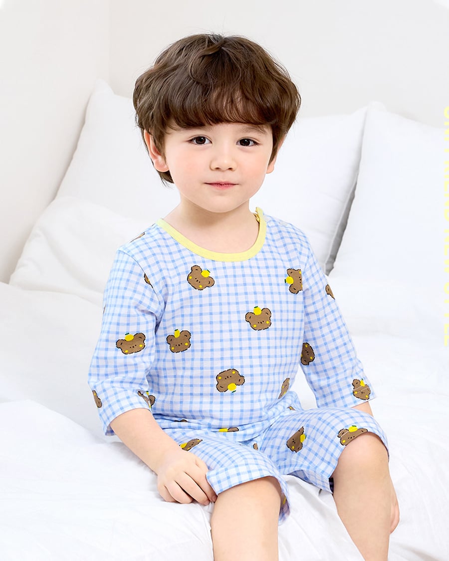 Bộ đồ lửng cotton mịn bé trai U2155