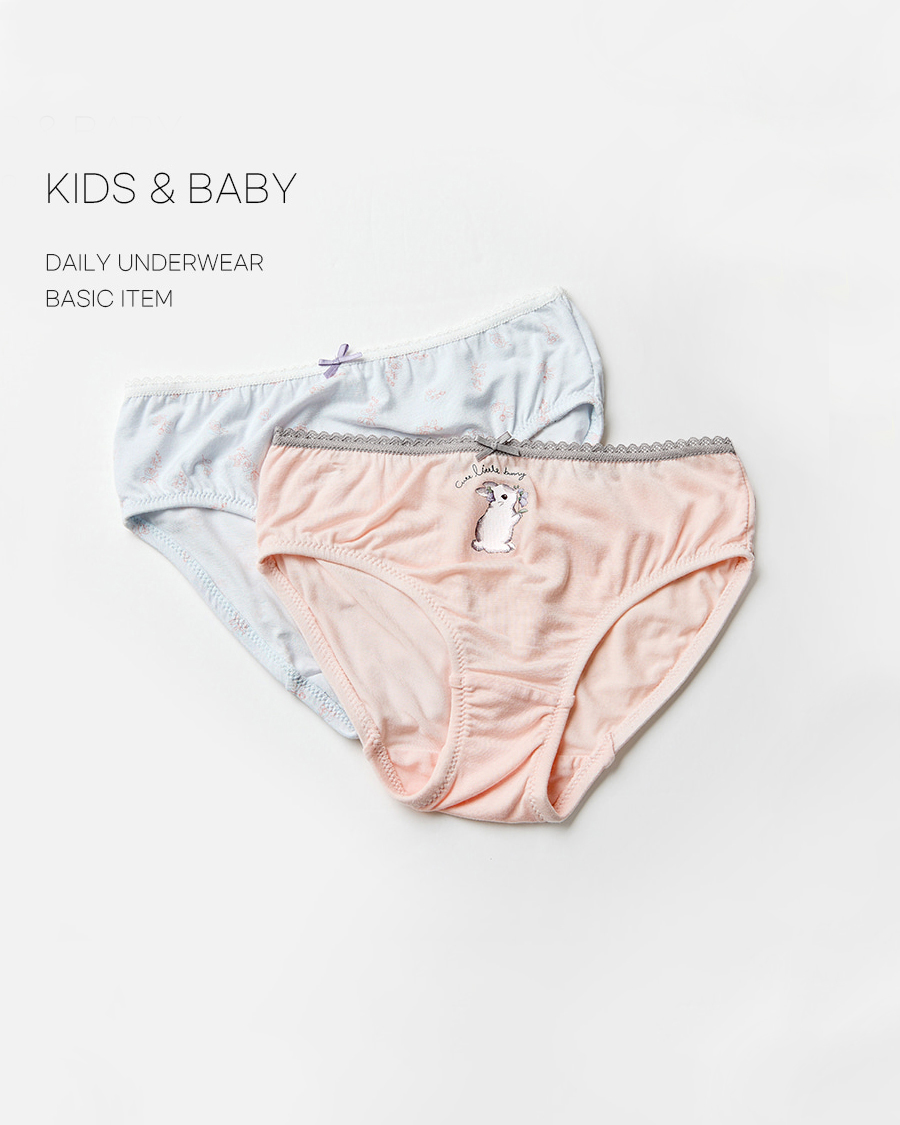 Set 3 quần chip tam giác vải Tencel cho bé gái U6062