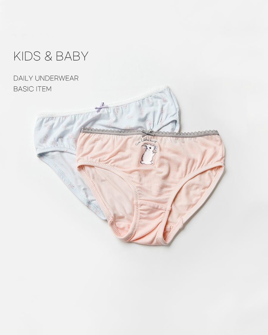 Set 3 quần chip tam giác vải Tencel cho bé gái U6062