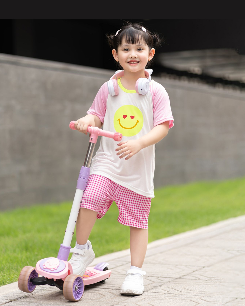 Bộ đồ ngắn Cool Feel mịn mỏng mát bé gái U3168