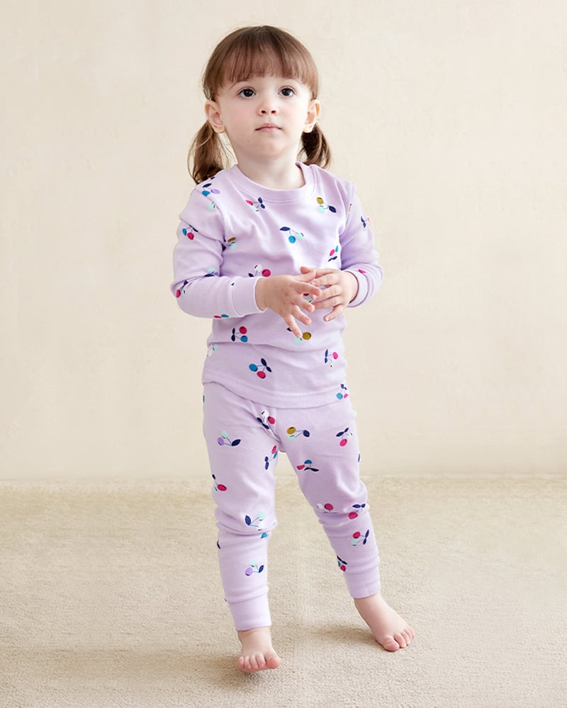 Bộ đồ dài dáng ôm cotton mịn bé gái U1213