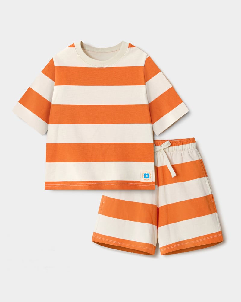 Bộ đồ ngắn cotton mịn bé trai và bé gái U3192