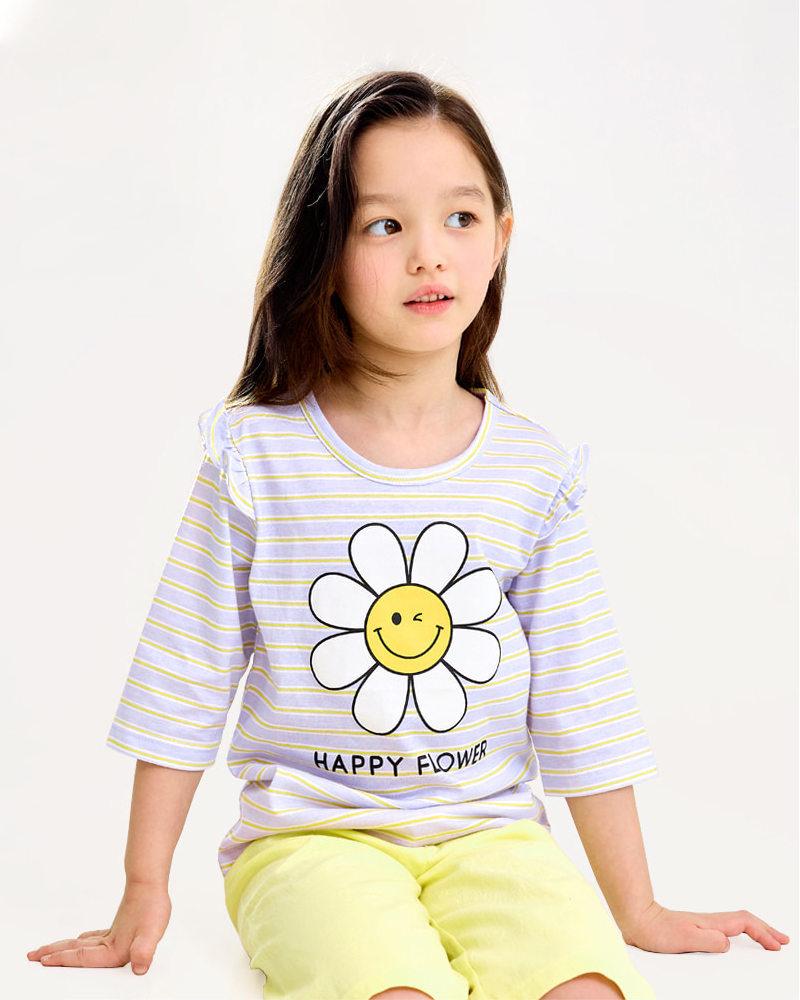 Bộ đồ lửng cotton mịn bé gái U2113