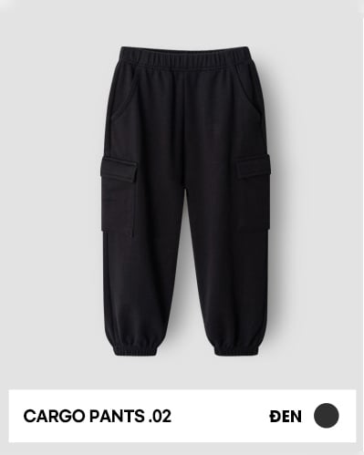 Quần cargo thu đông cotton spandex bé trai và bé gái U950G