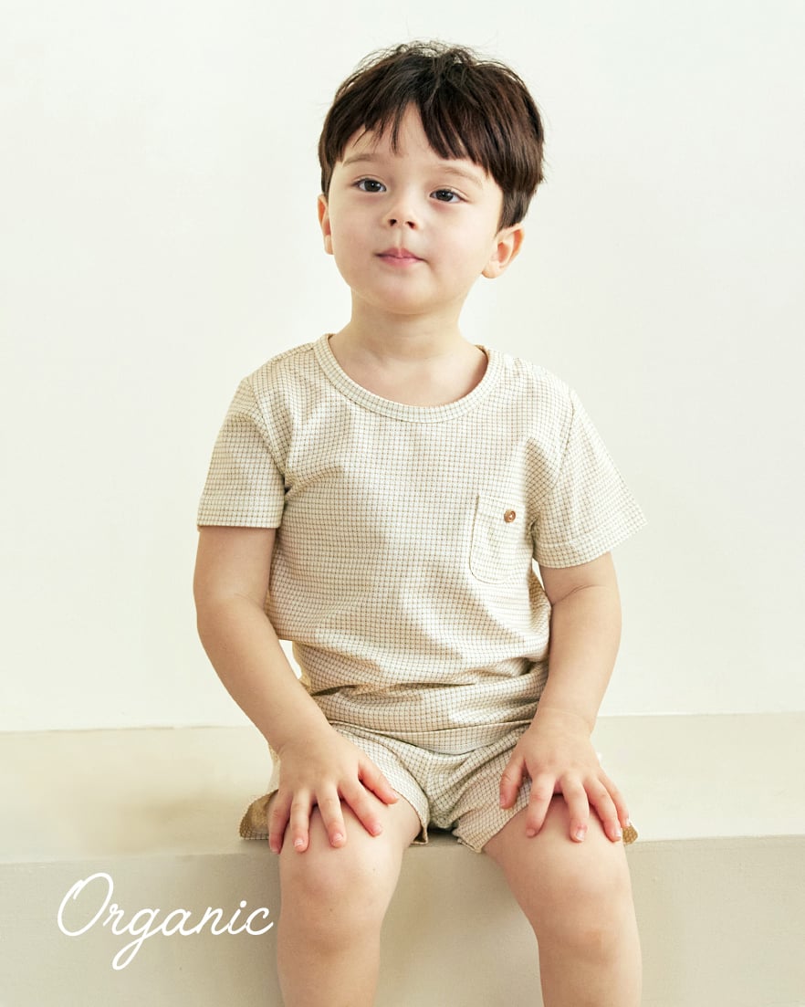 Bộ đồ ngắn cotton mịn bé gái và bé trai U3220