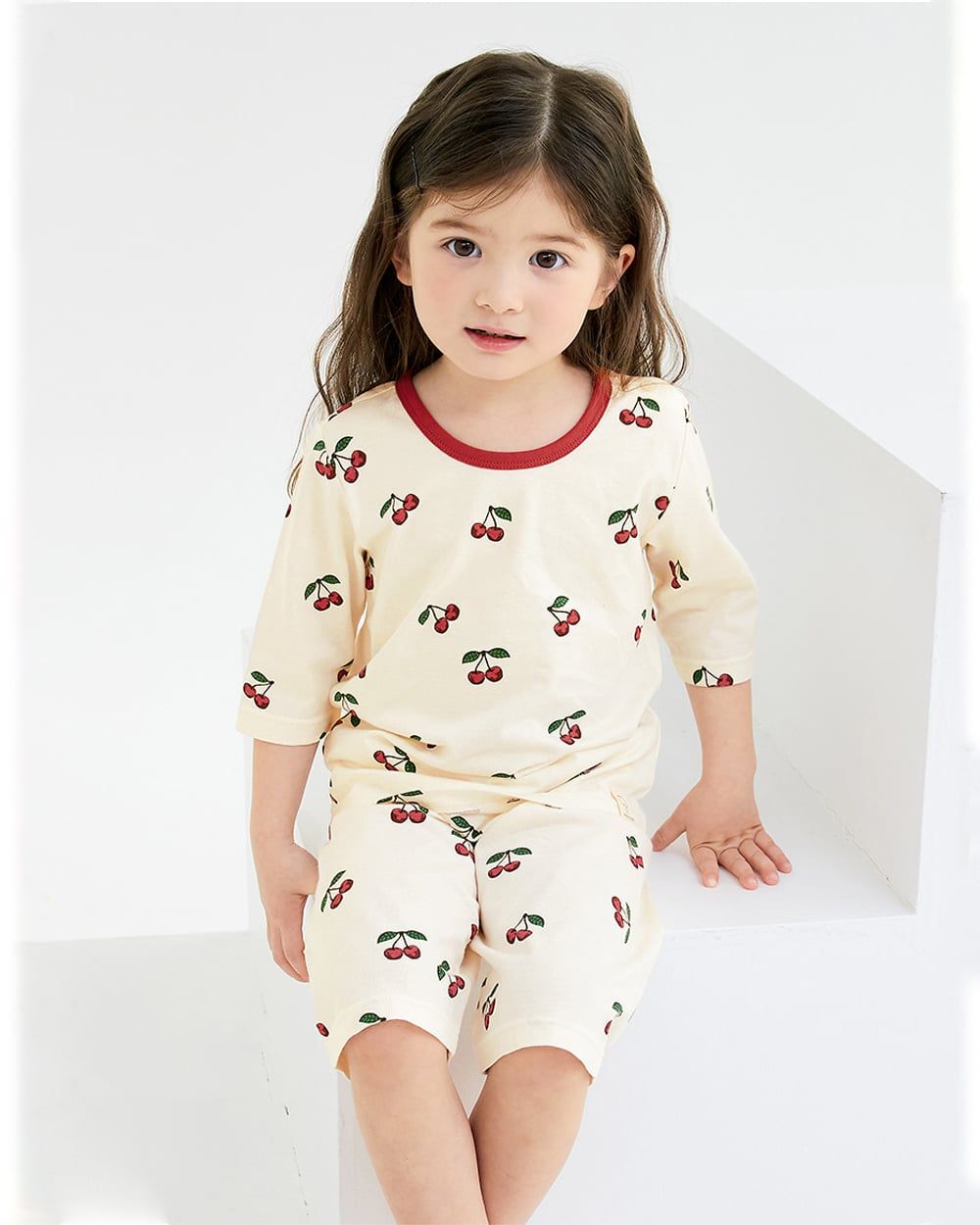 Bộ đồ lửng cotton mịn bé gái U2157