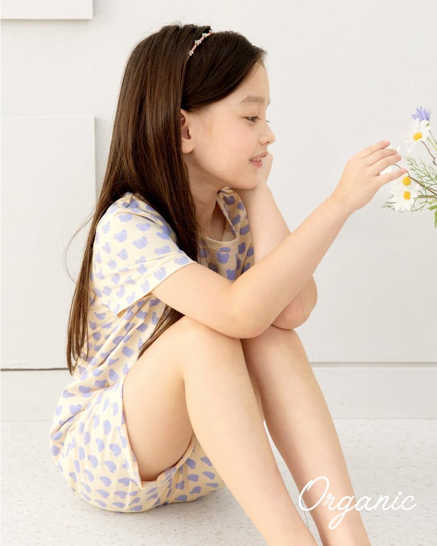 Bộ đồ ngắn cotton mịn bé gái U3223