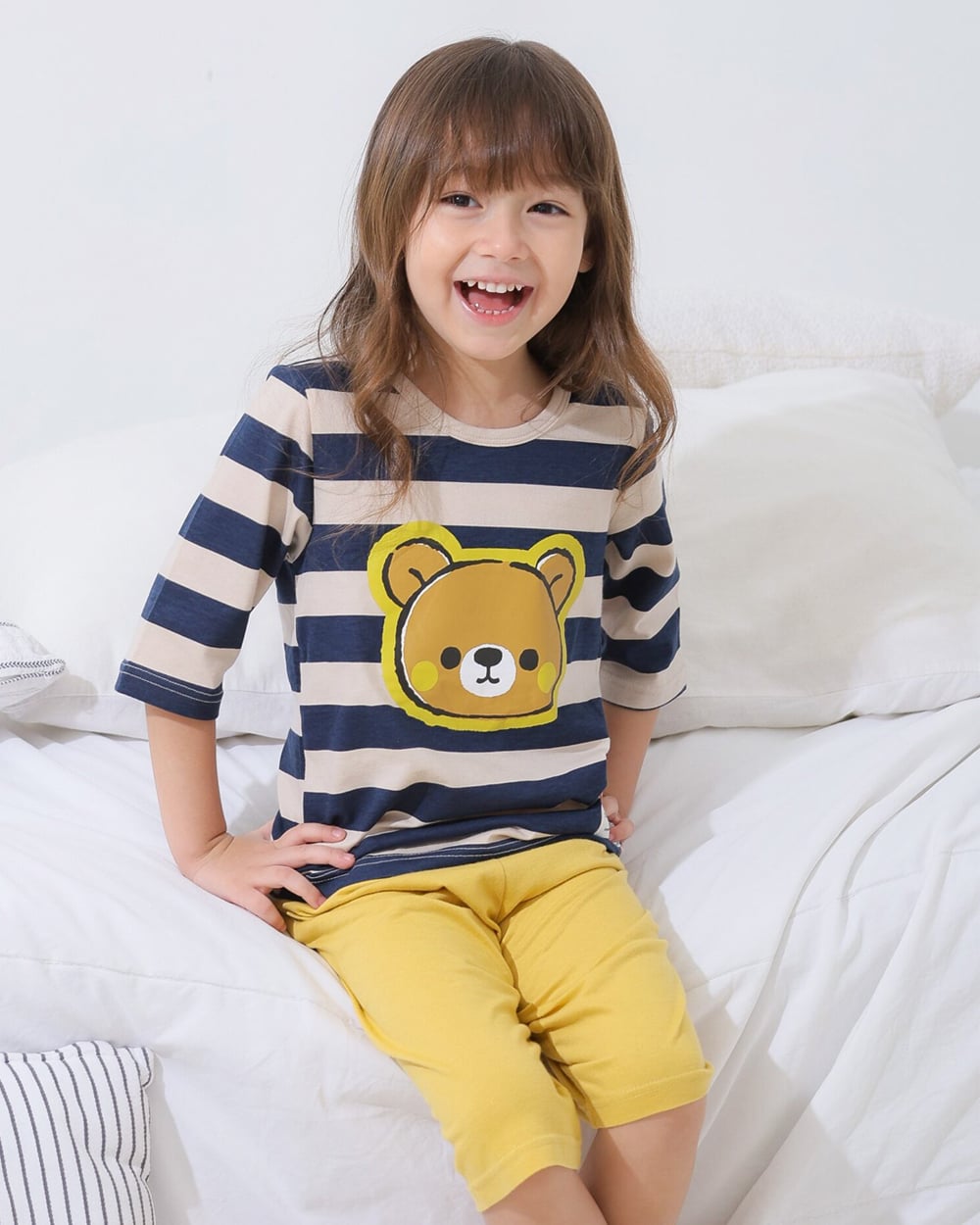 Bộ đồ lửng cotton mịn bé trai và bé gái U2110