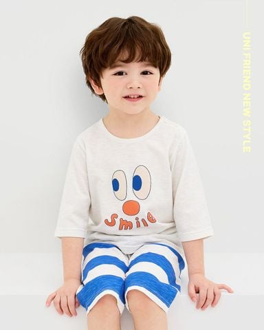 Bộ đồ lửng cotton mịn bé trai và bé gái U2136