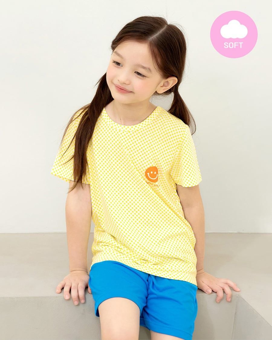 Bộ đồ ngắn Cool Feel mịn mỏng mát bé trai và bé gái U3166