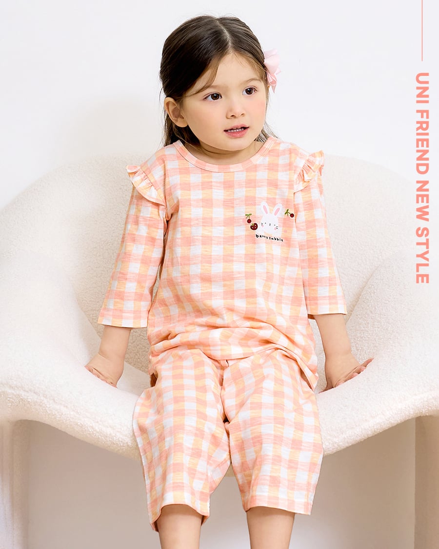 Bộ đồ lửng cotton mịn bé bé gái U2130