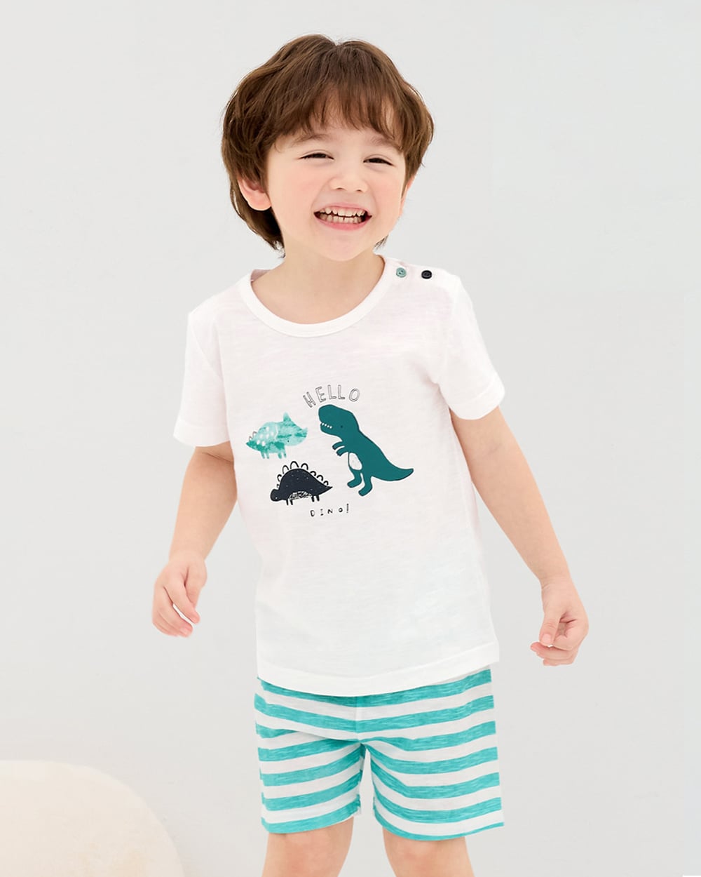 Bộ đồ ngắn cotton mịn bé trai U3201