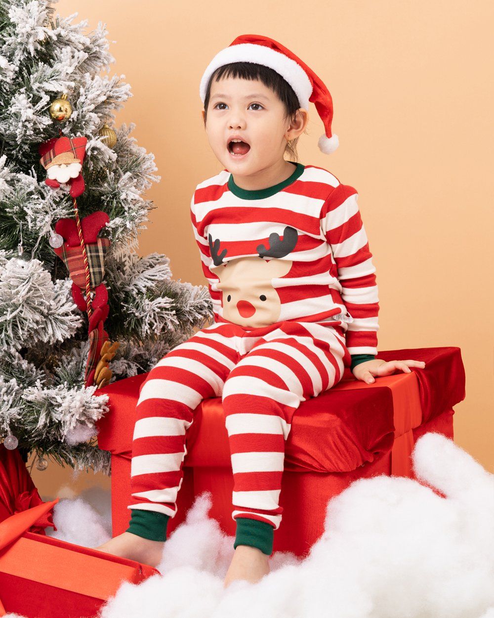 Bộ đồ dài dáng ôm cotton mịn bé trai và bé gái U1161