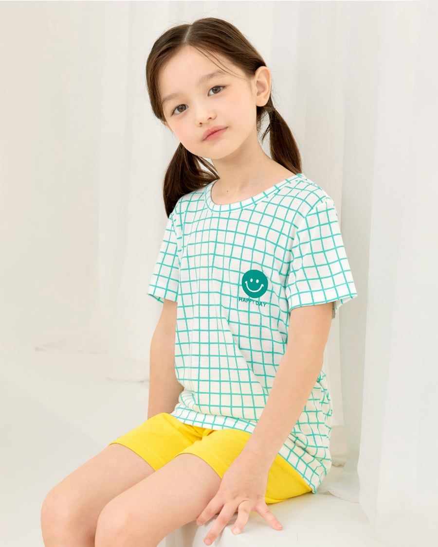 Bộ đồ ngắn Cool Feel mịn mỏng mát bé trai và bé gái U3164