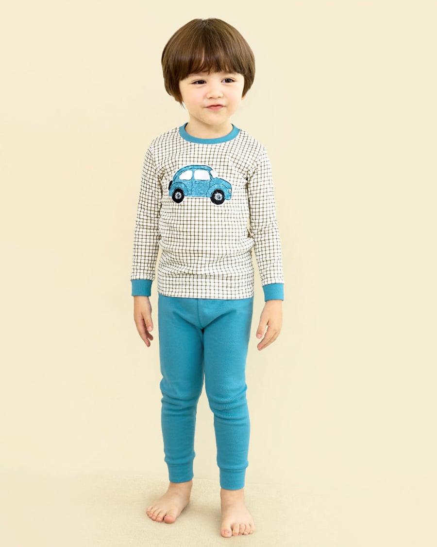 Bộ đồ dài dáng ôm cotton mịn bé trai U1196