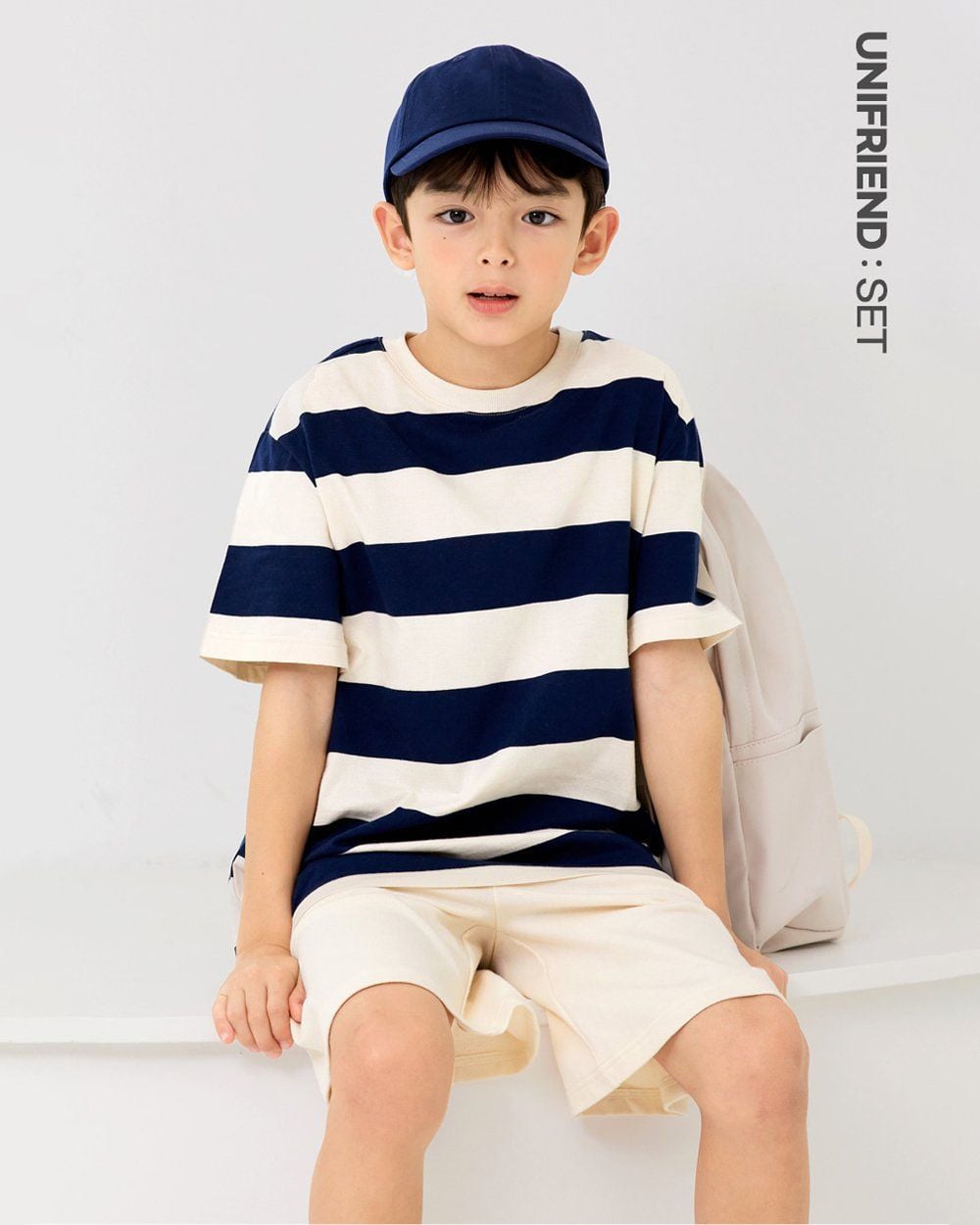 Bộ đồ ngắn cotton mịn bé trai và bé gái U3160