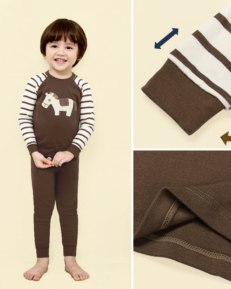 Bộ đồ dài dáng ôm cotton mịn bé trai và bé gái U1215