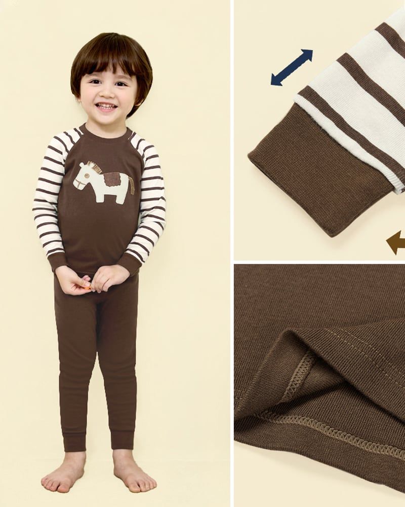 Bộ đồ dài dáng ôm cotton mịn bé trai và bé gái U1215