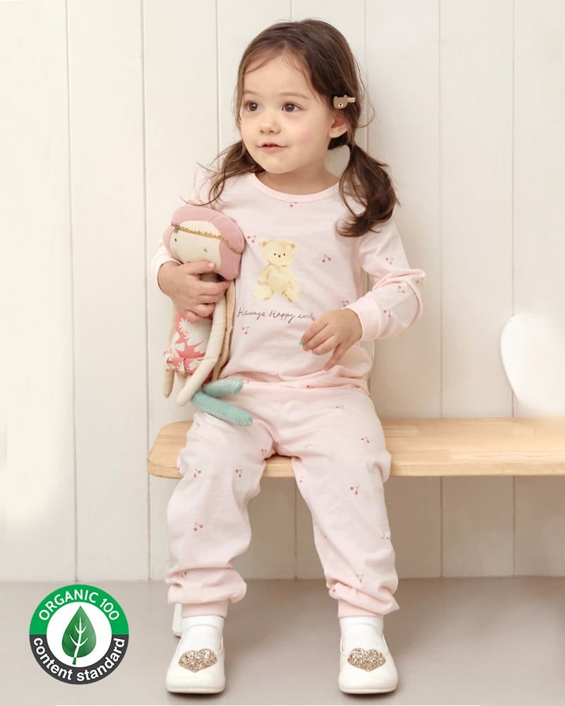 Bộ đồ dài cotton mịn dáng rộng bé gái U1314