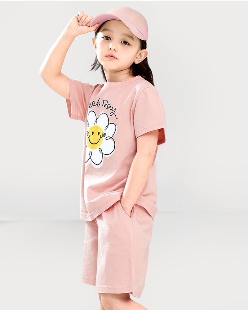 Bộ đồ ngắn cotton mịn bé gái U3131