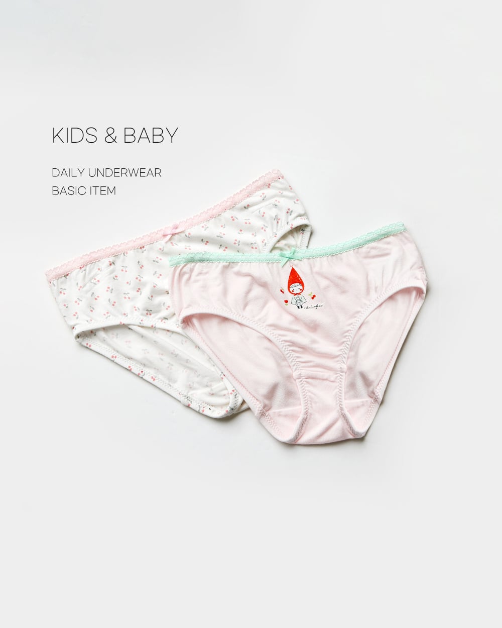 Set 3 quần chip tam giác vải Tencel cho bé gái U6061