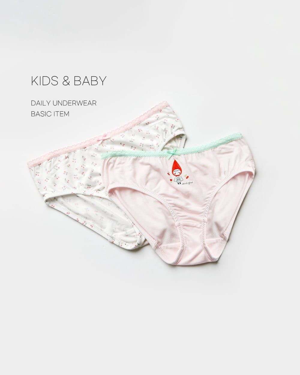 Set 3 quần chip tam giác vải Tencel cho bé gái U6061