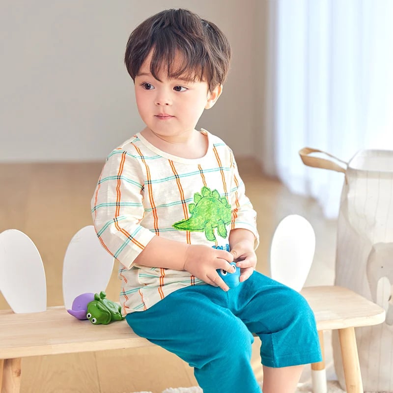 [Lẻ size] Bộ đồ lửng cotton cho bé trai và bé gái lẻ size U8003