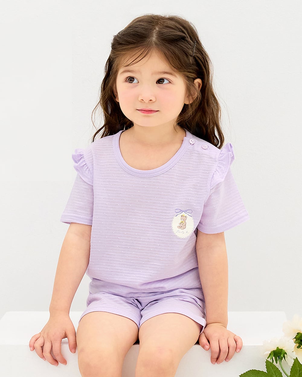 Bộ đồ ngắn cotton giấy bé gái U3209