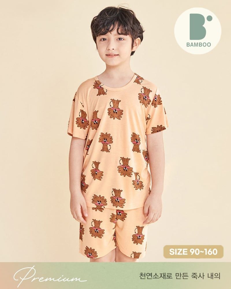 Bộ đồ ngắn vải sợi tre cao cấp bé trai U3130