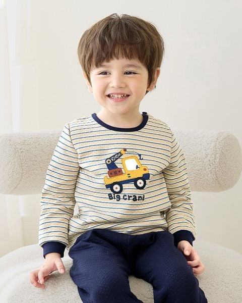 Bộ đồ dài chần bông 3 lớp cho bé trai U1222