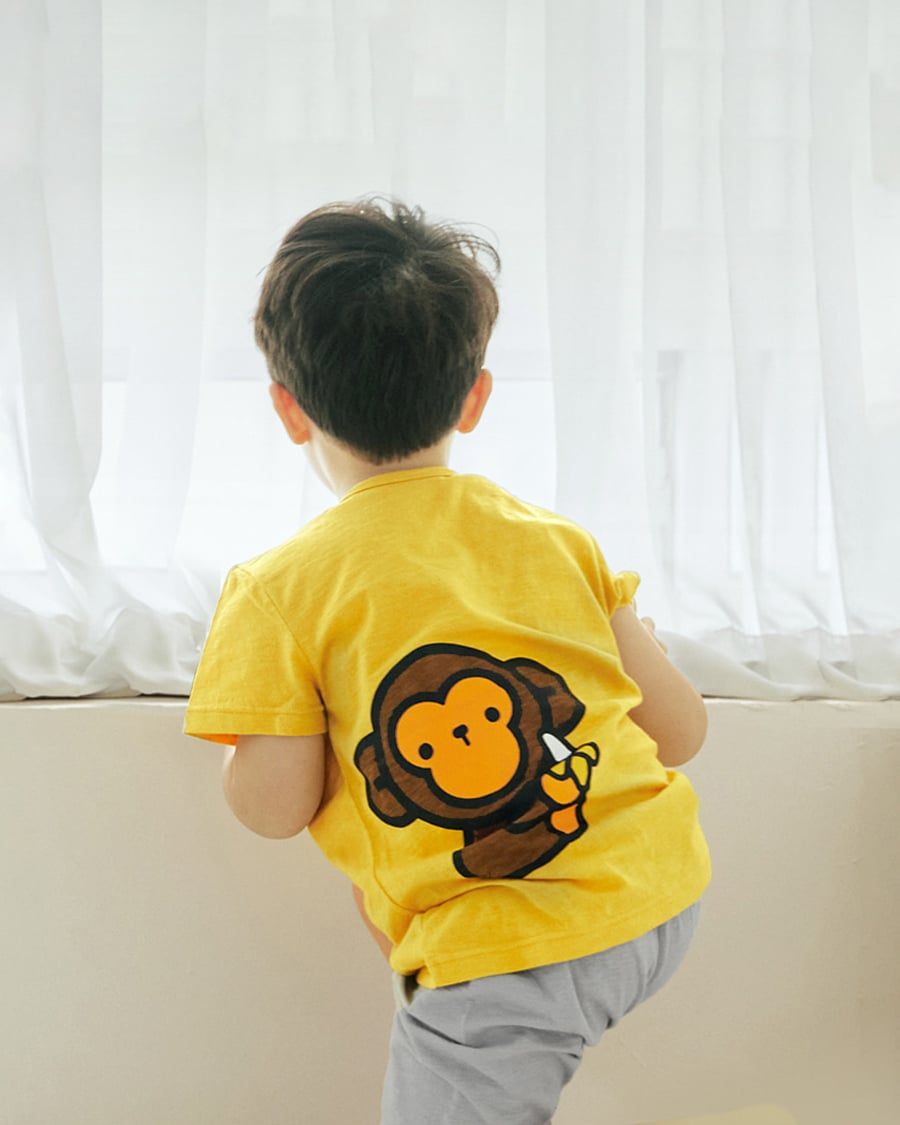 Bộ đồ ngắn cotton mịn bé gái và bé trai U3154