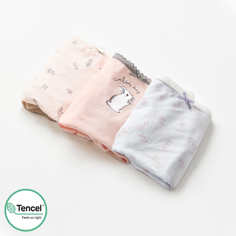 Set 3 quần chip đùi vải Tencel cho bé gái U6057