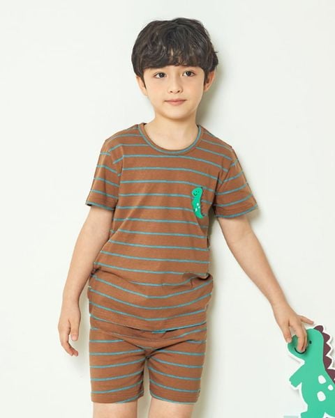Bộ đồ ngắn cotton mịn bé trai U3028