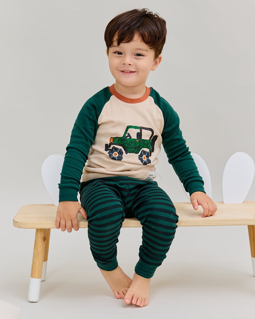 Bộ đồ dài dáng ôm cotton mịn bé trai U1147