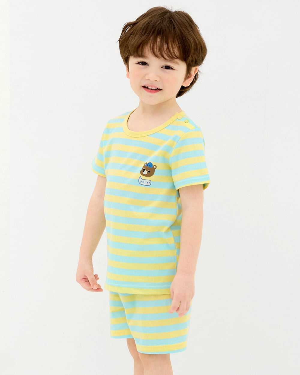 Bộ đồ ngắn cotton mịn bé trai U3200