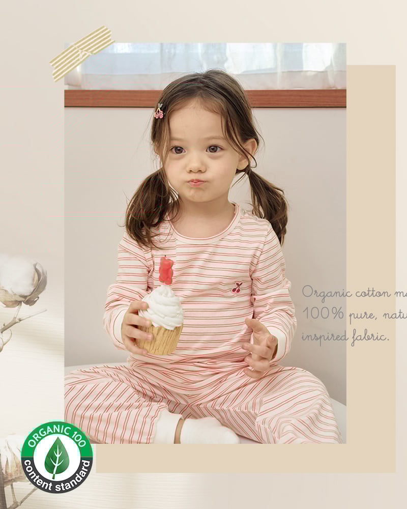 Bộ đồ dài cotton mịn dáng rộng bé gái U1316