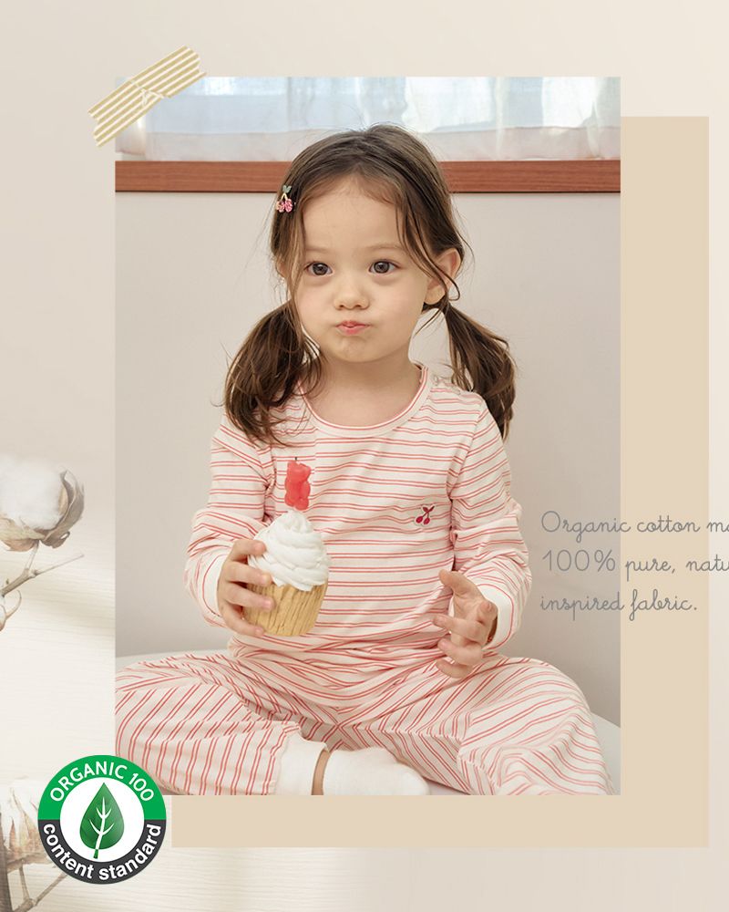 Bộ đồ dài cotton mịn dáng rộng bé gái U1316