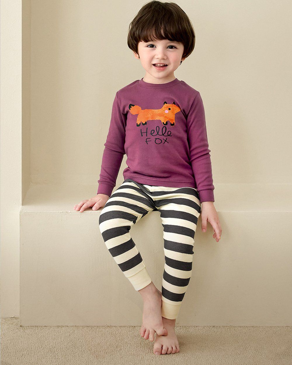 Bộ đồ dài dáng ôm cotton mịn bé trai và bé gái U1204