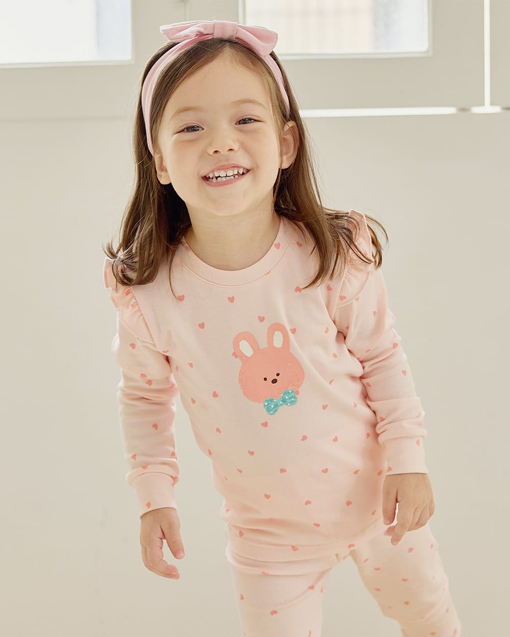Bộ đồ dài dáng ôm cotton spandex bé gái U1319