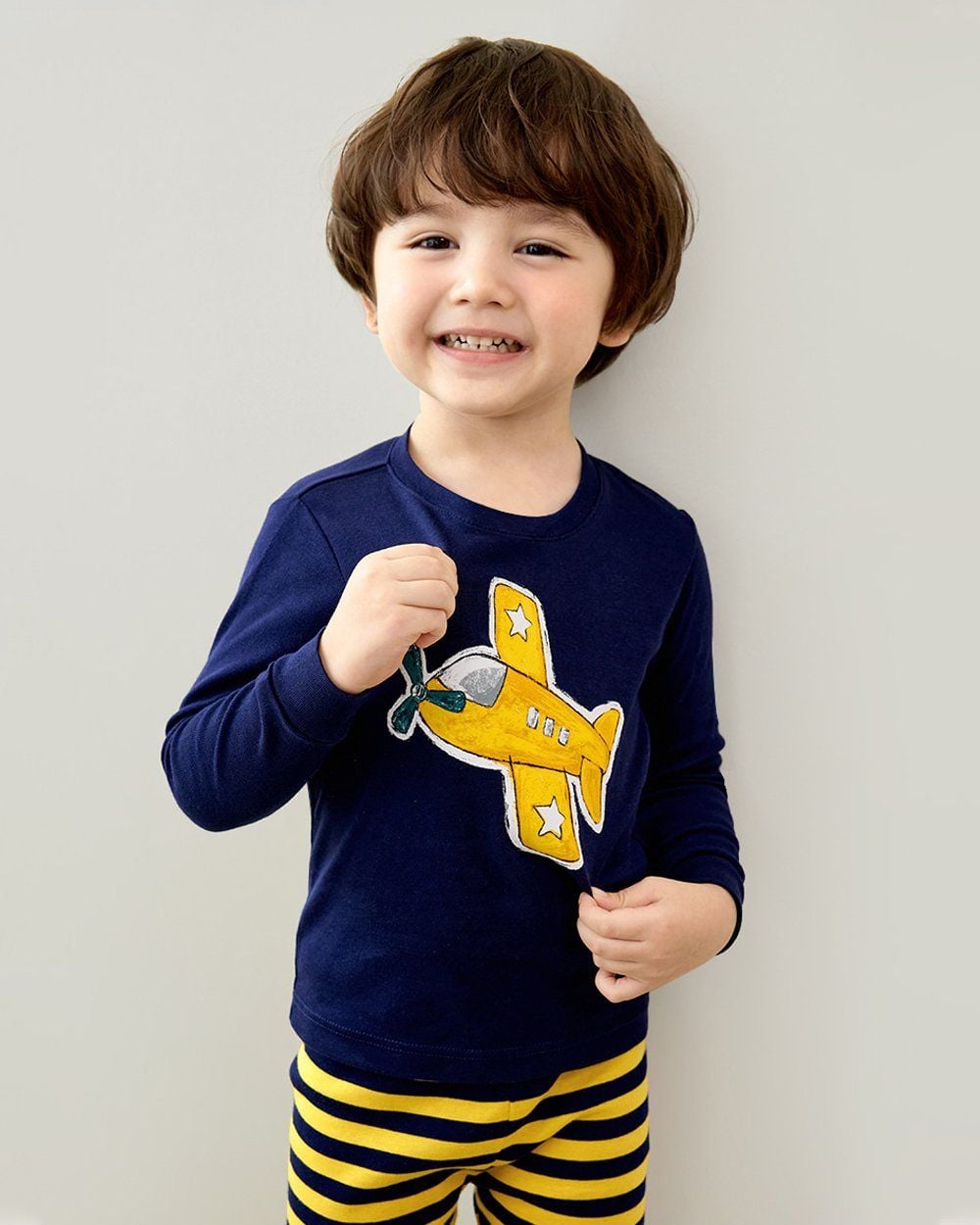 Bộ đồ dài dáng ôm cotton mịn bé trai U1212