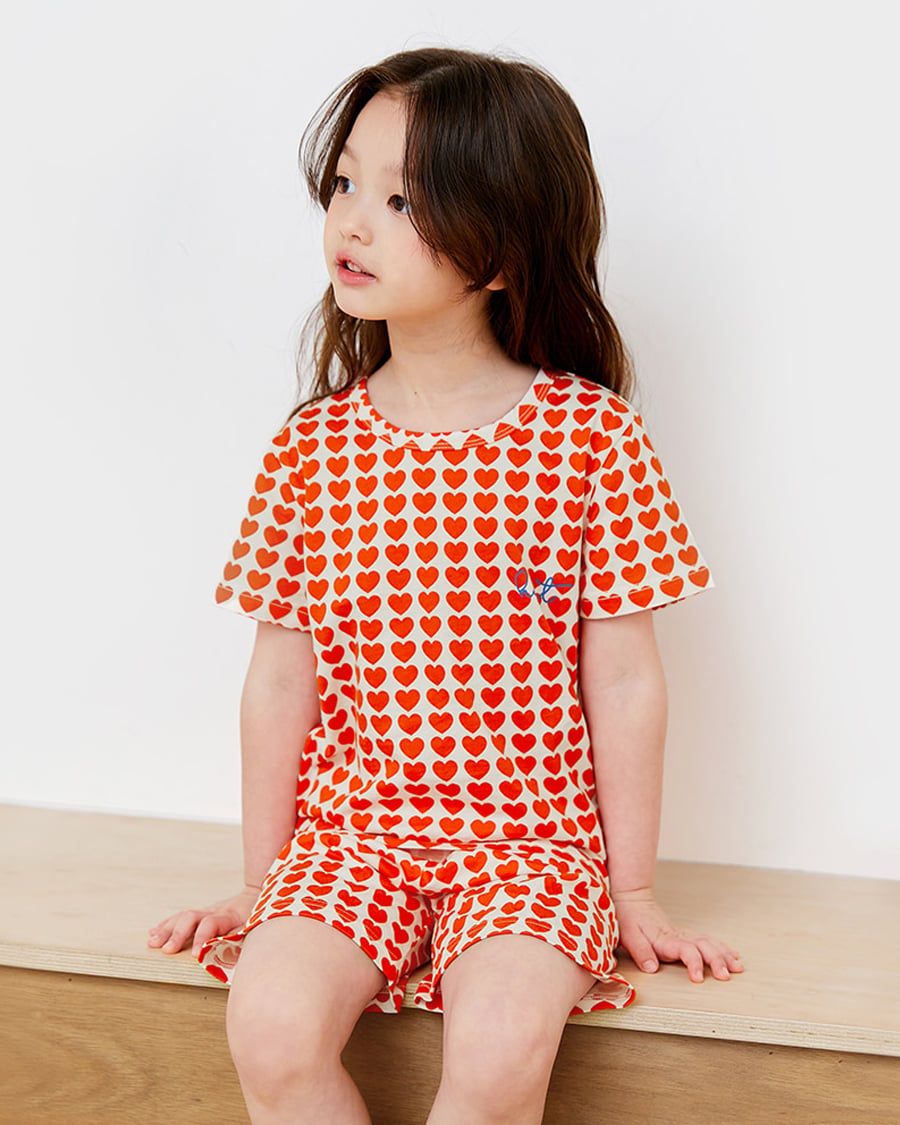 Bộ đồ ngắn cotton mịn bé gái U3124