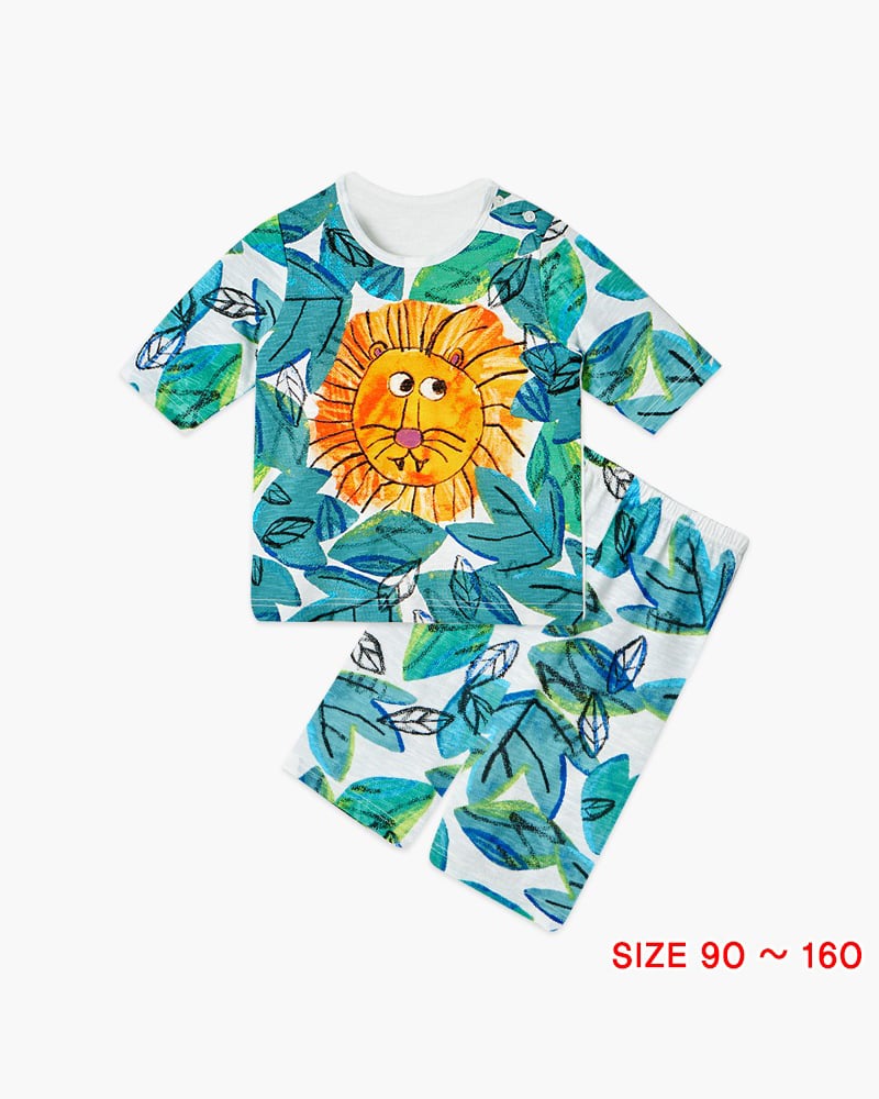 Bộ đồ lửng cotton mịn bé trai U2052