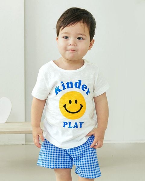 Bộ đồ ngắn cotton mịn bé gái và bé trai U3148