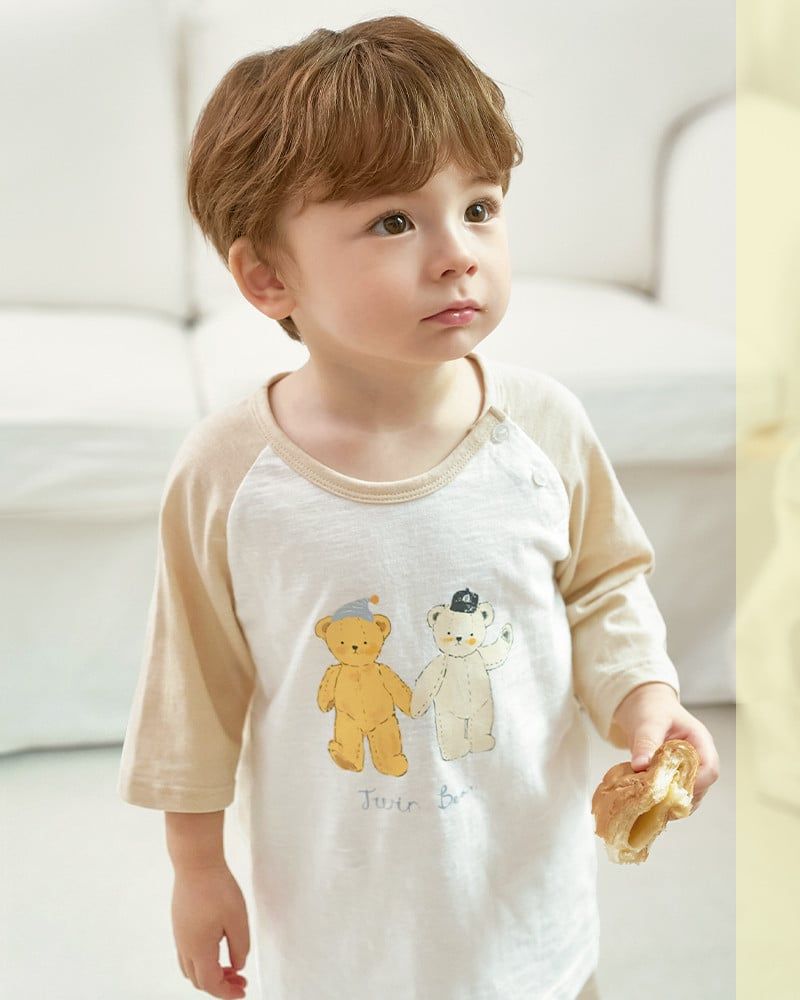 Bộ đồ lửng cotton mịn bé trai U2172